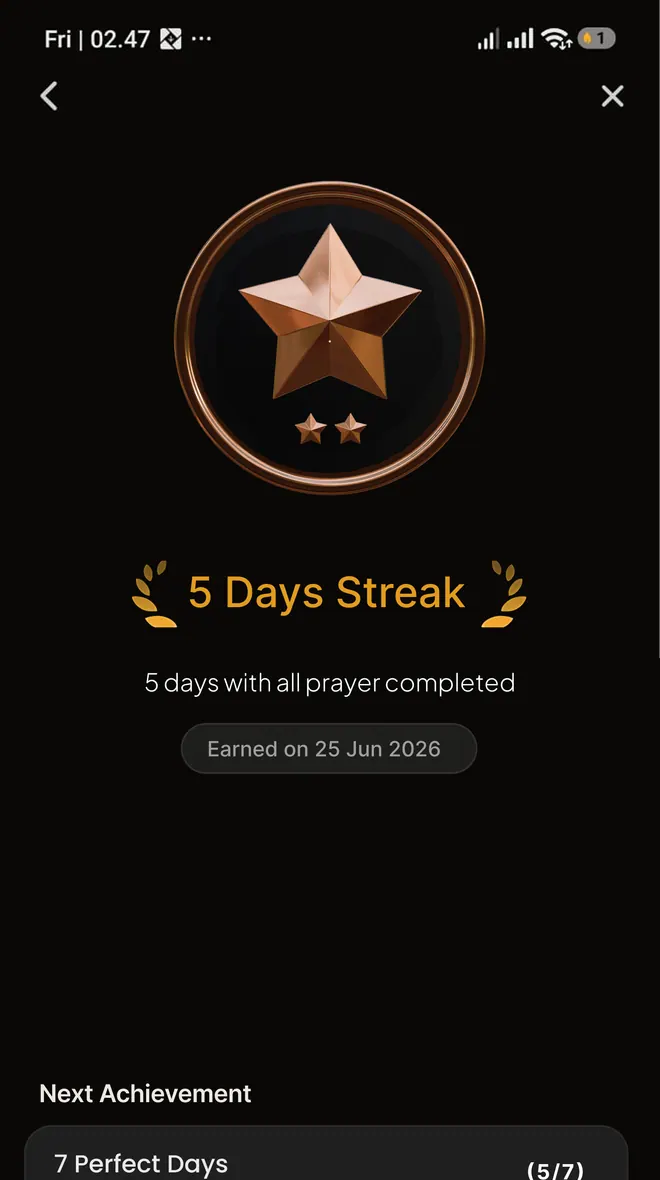 Achievement Detail app screenshot